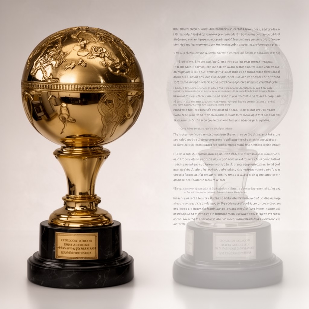AI-generated illustration of Golden Globe Award for Best Actress – Motion Picture Drama