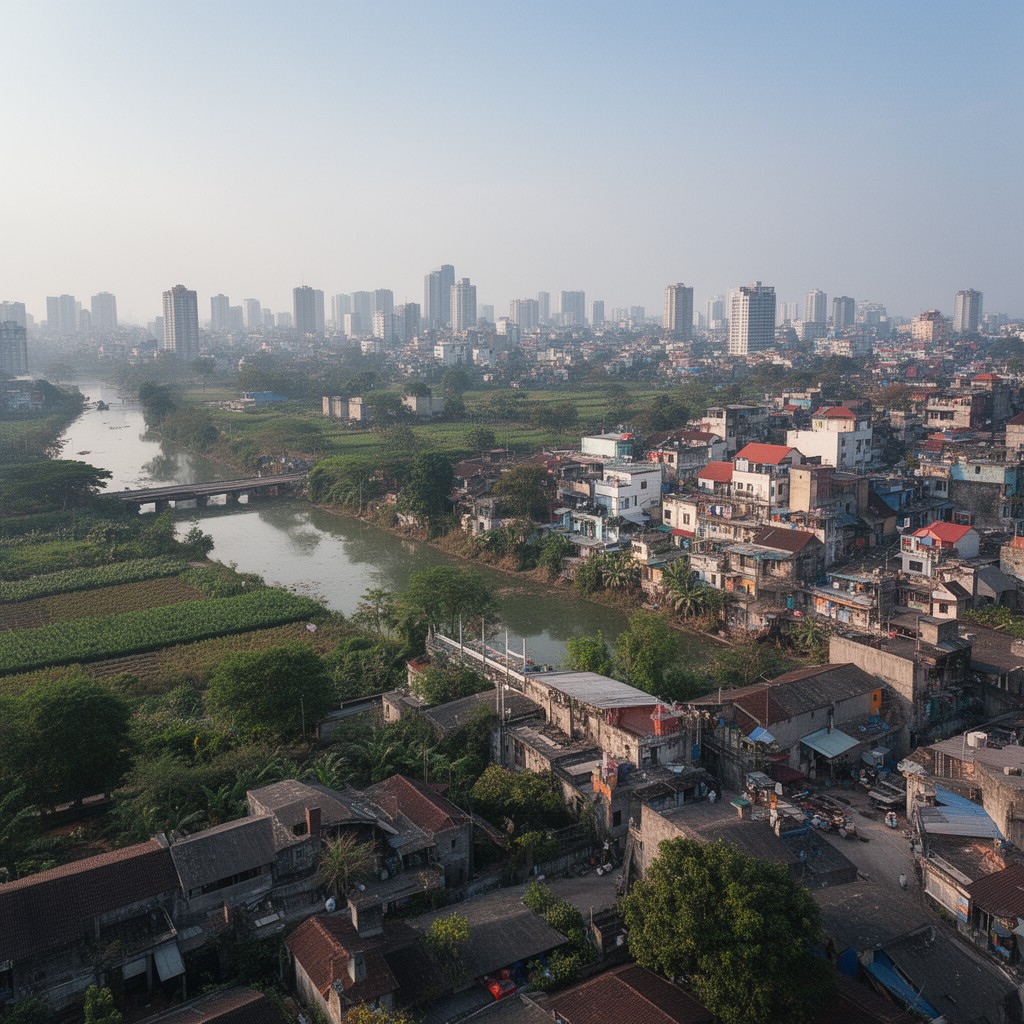 AI-generated illustration of Gia Lâm District