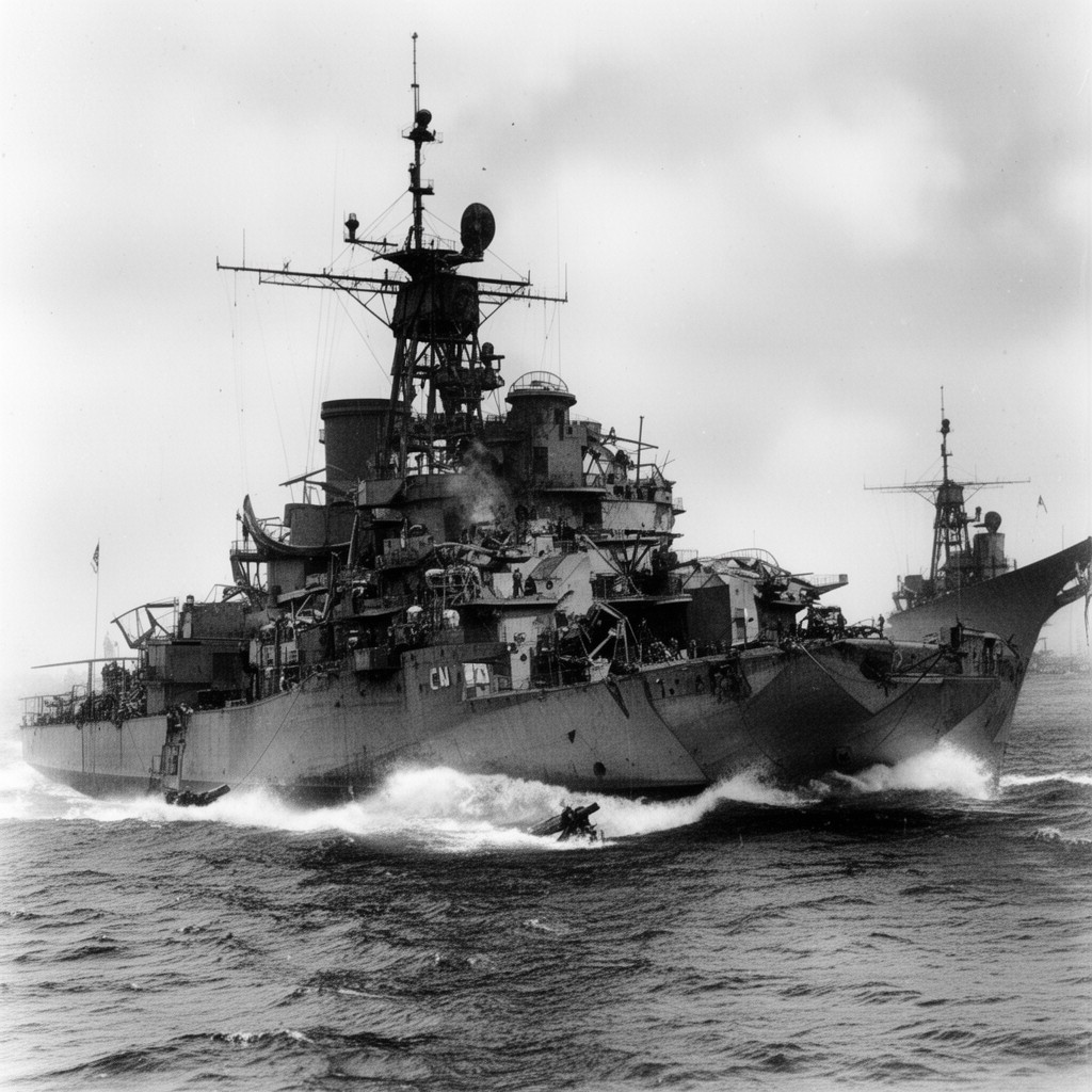 AI-generated illustration of USS Walke (DD-416)