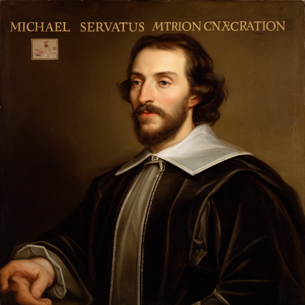 AI-generated illustration of Michael Servetus