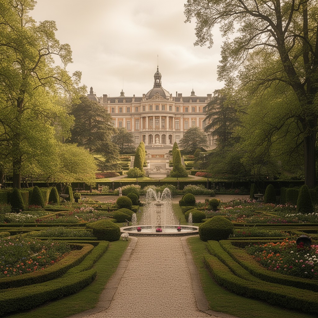 AI-generated illustration of Royal Domain of Laeken