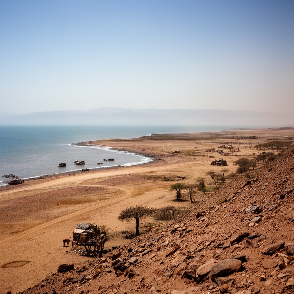AI-generated illustration of Tihamah coastal plain