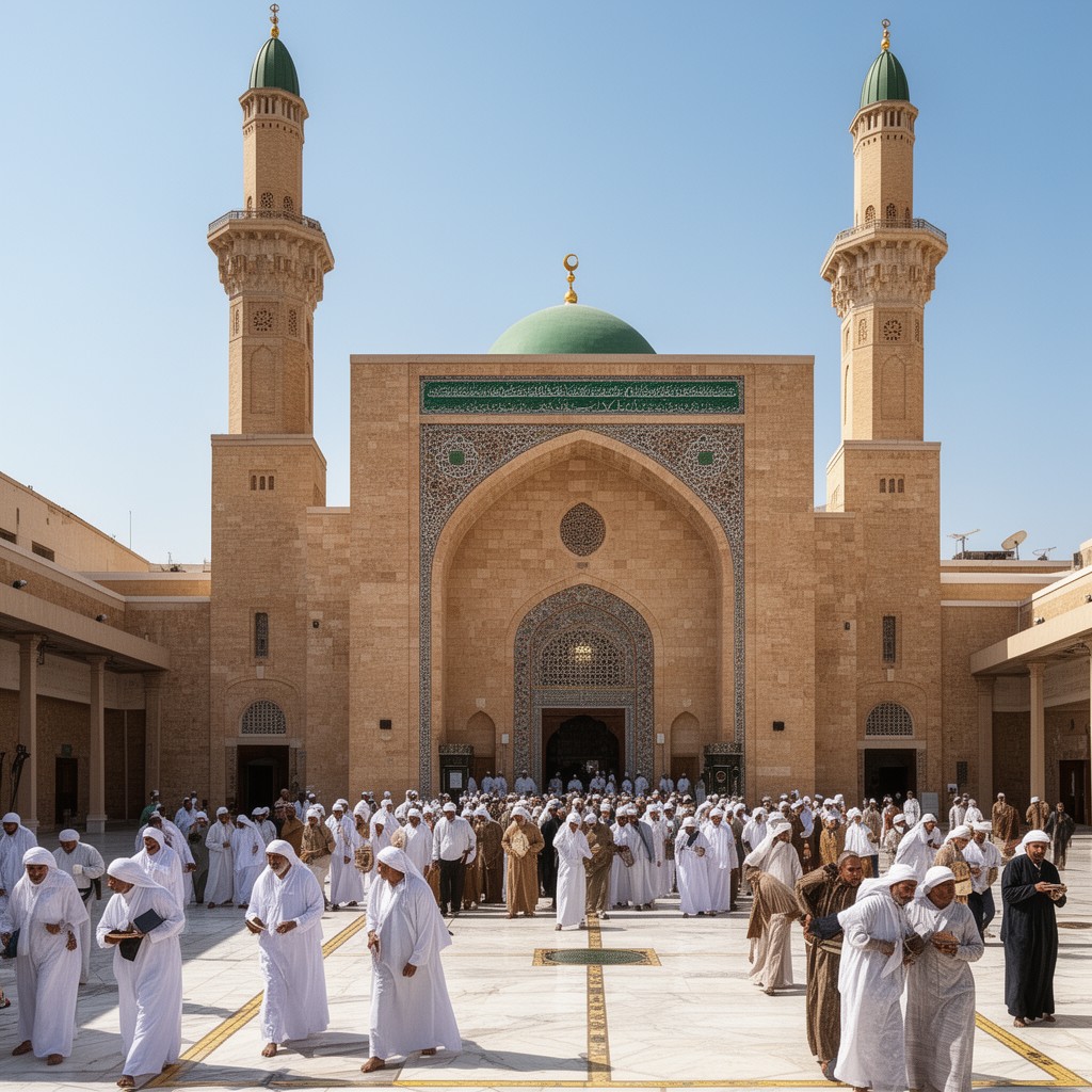 AI-generated illustration of Masjid al-Qiblatayn
