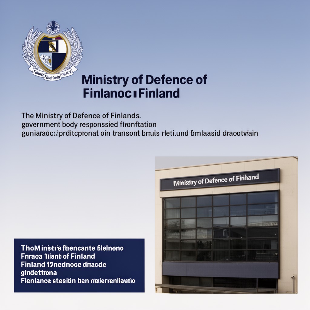 AI-generated illustration of Ministry of Defence of Finland
