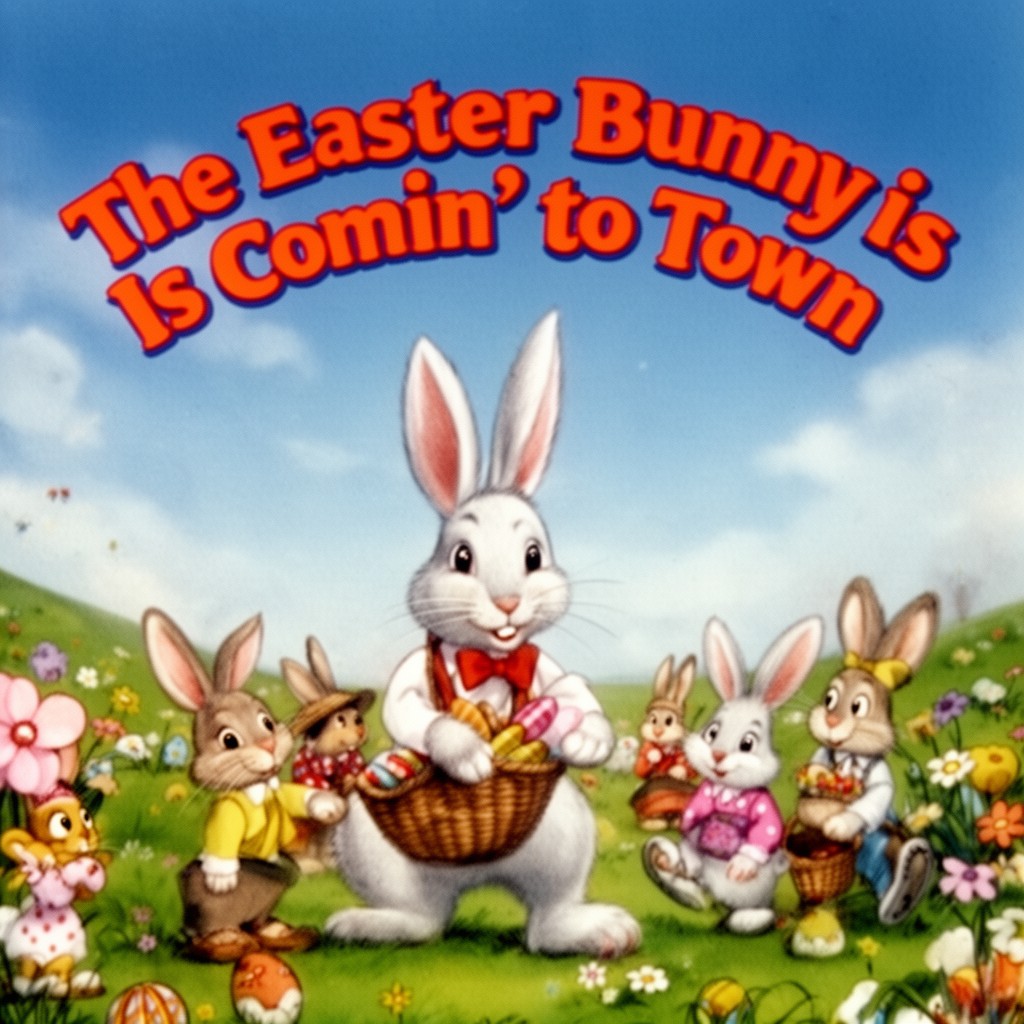 AI-generated illustration of The Easter Bunny Is Comin' to Town