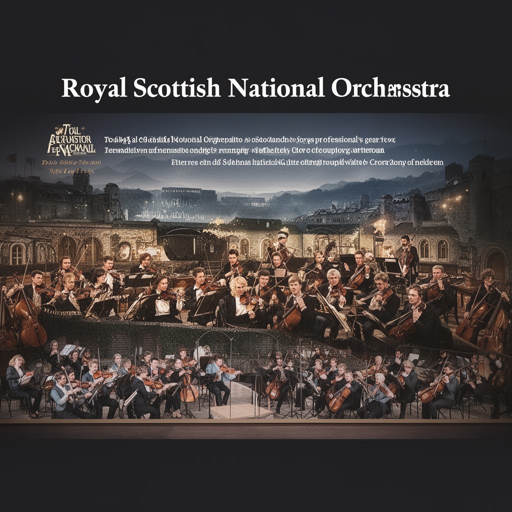 AI-generated illustration of Royal Scottish National Orchestra