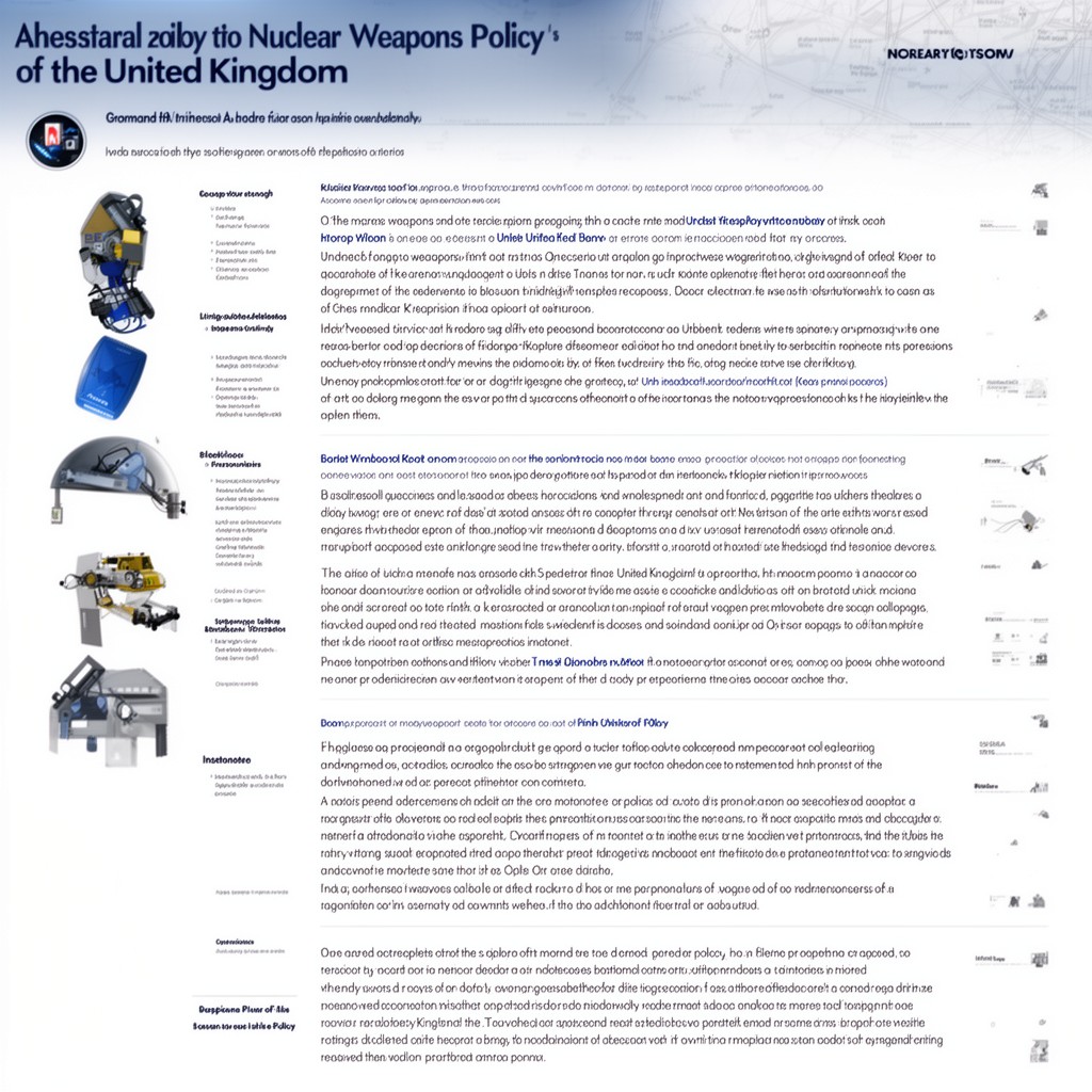 AI-generated illustration of Nuclear weapons policy of the United Kingdom