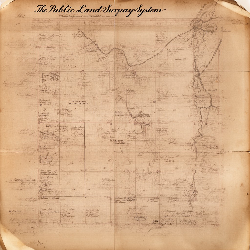 AI-generated illustration of Public Land Survey System