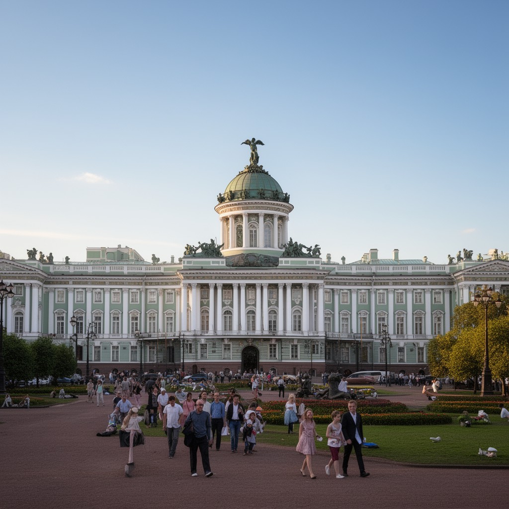 AI-generated illustration of Mikhailovsky Palace
