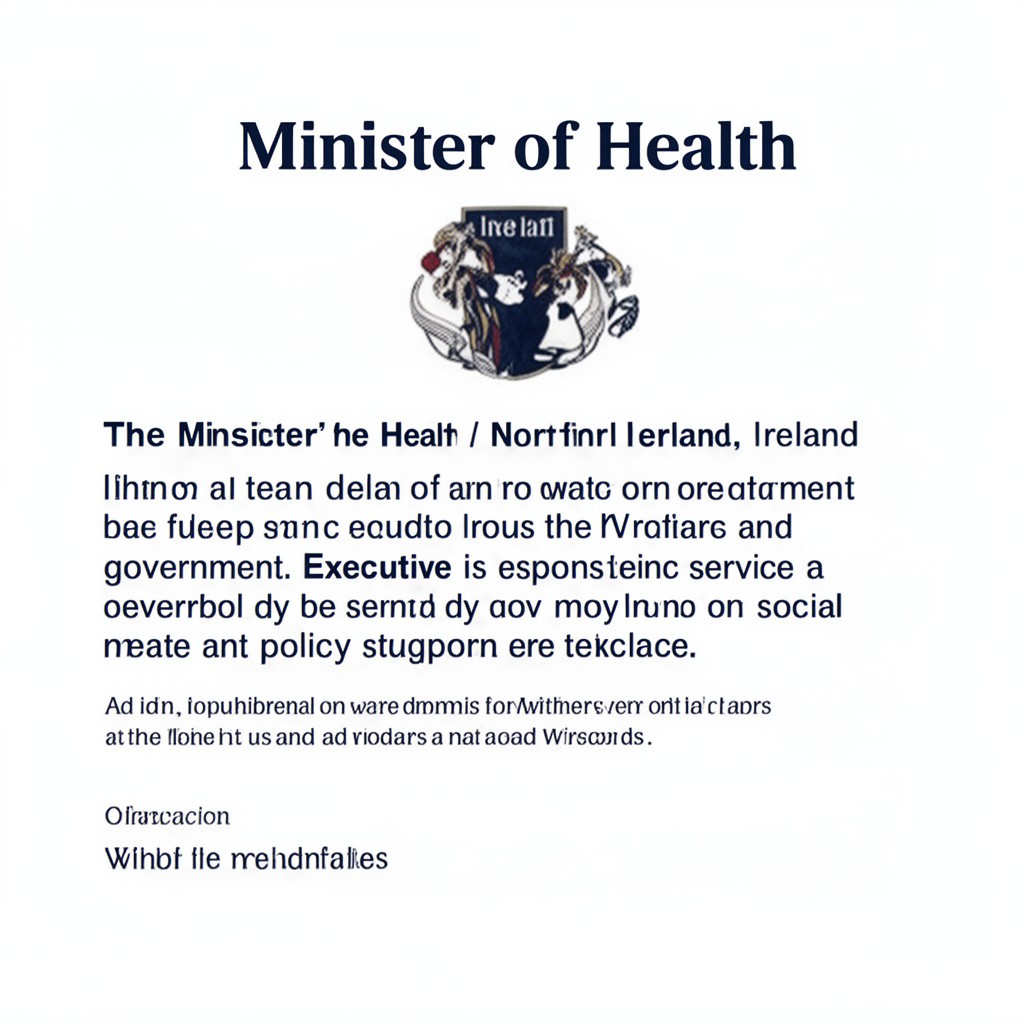 AI-generated illustration of Minister of Health (Northern Ireland)