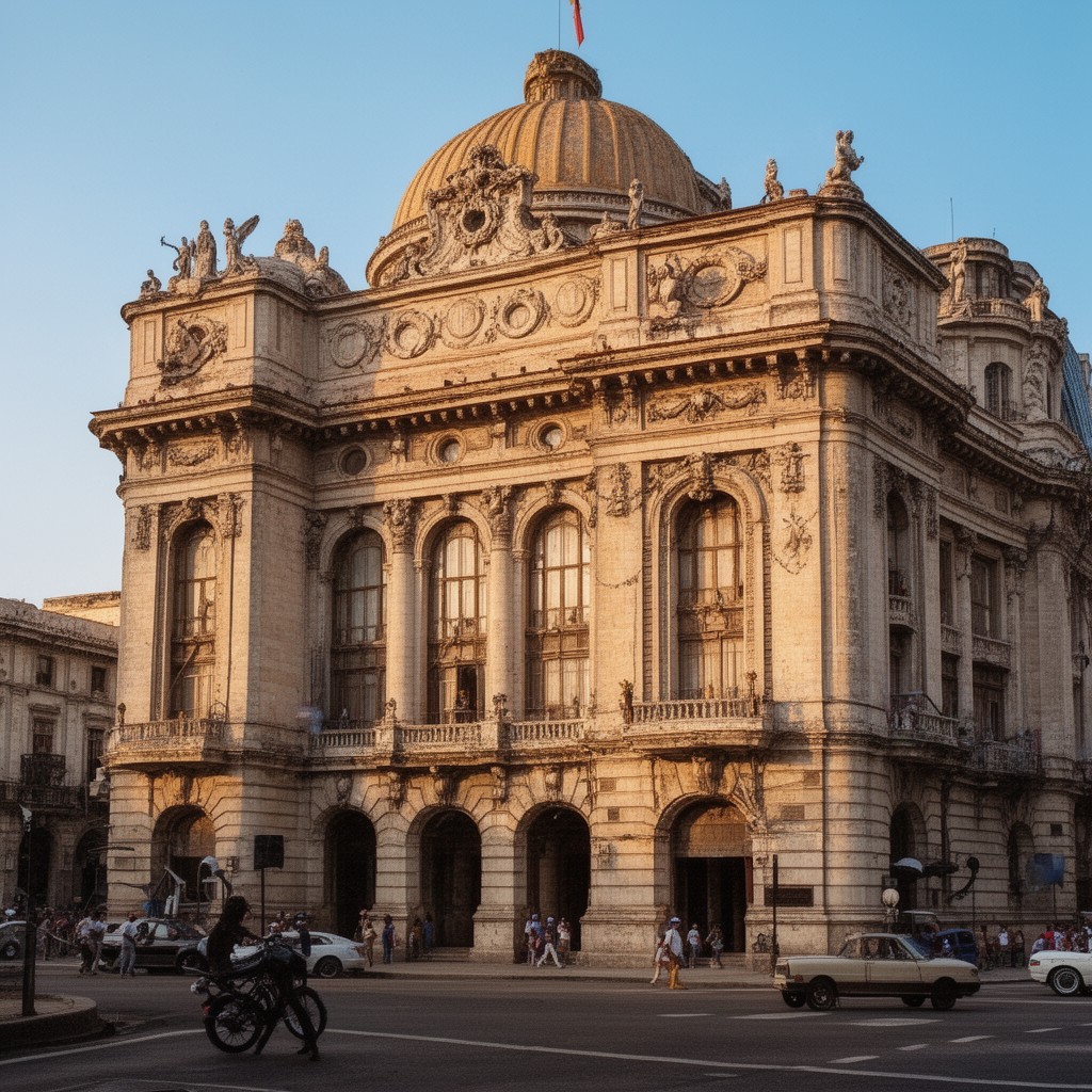 AI-generated illustration of Gran Teatro de La Habana
