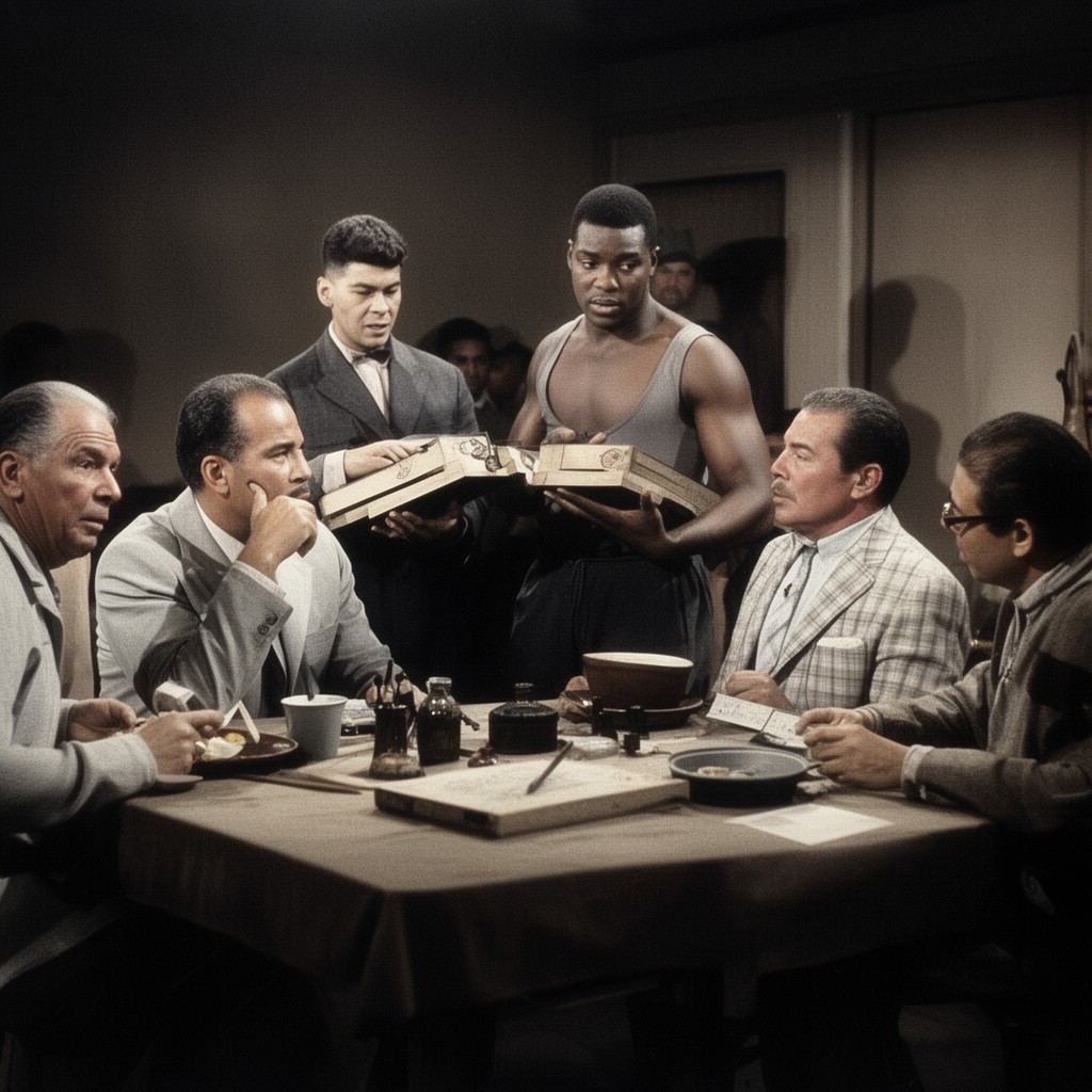 AI-generated illustration of Requiem for a Heavyweight (teleplay adaptation)