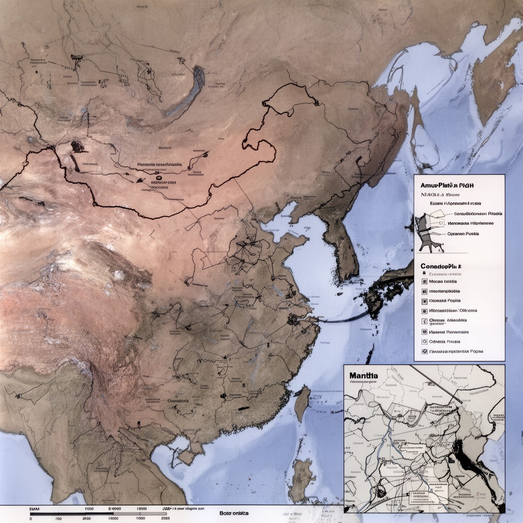 AI-generated illustration of Amur Plate