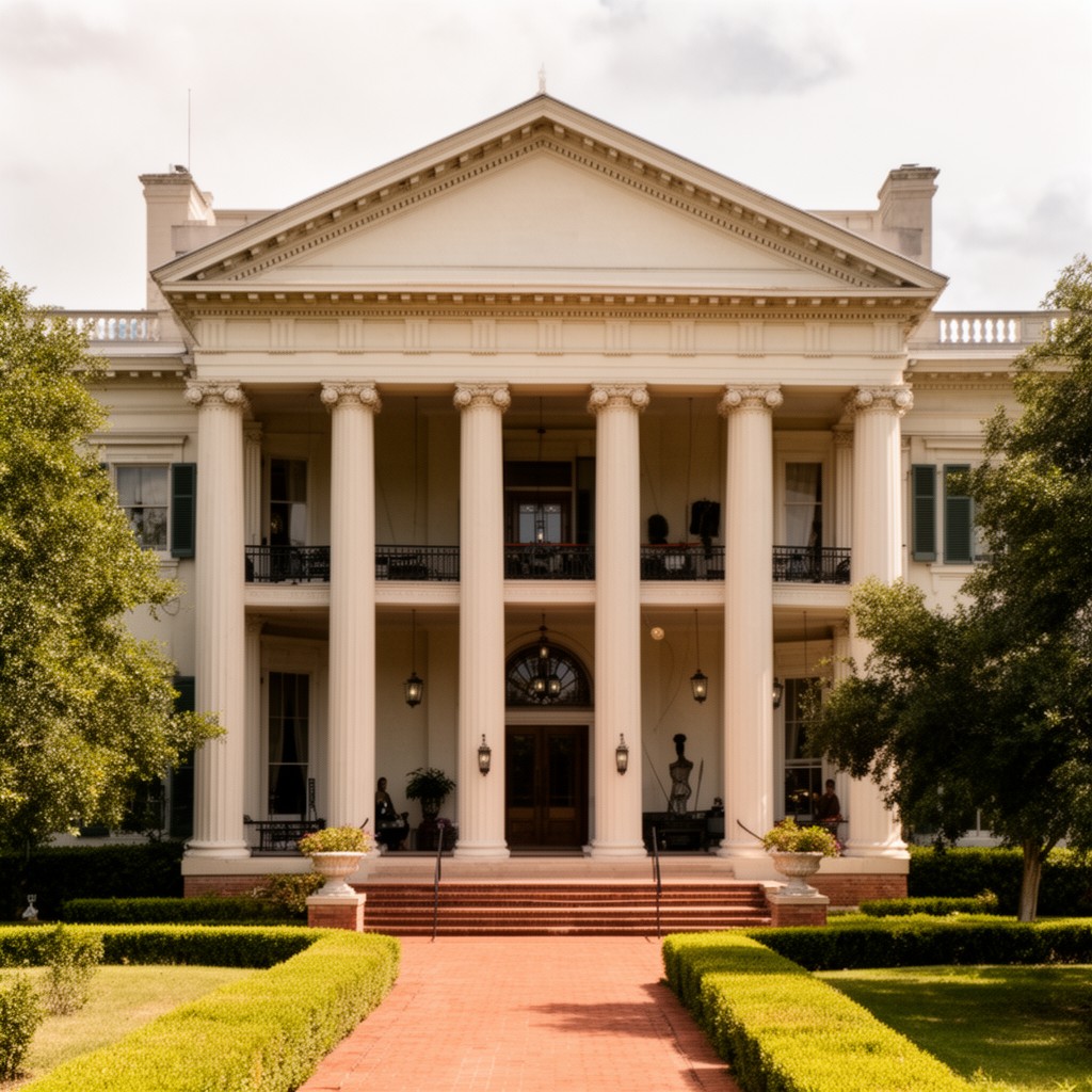 AI-generated illustration of Texas Governor's Mansion