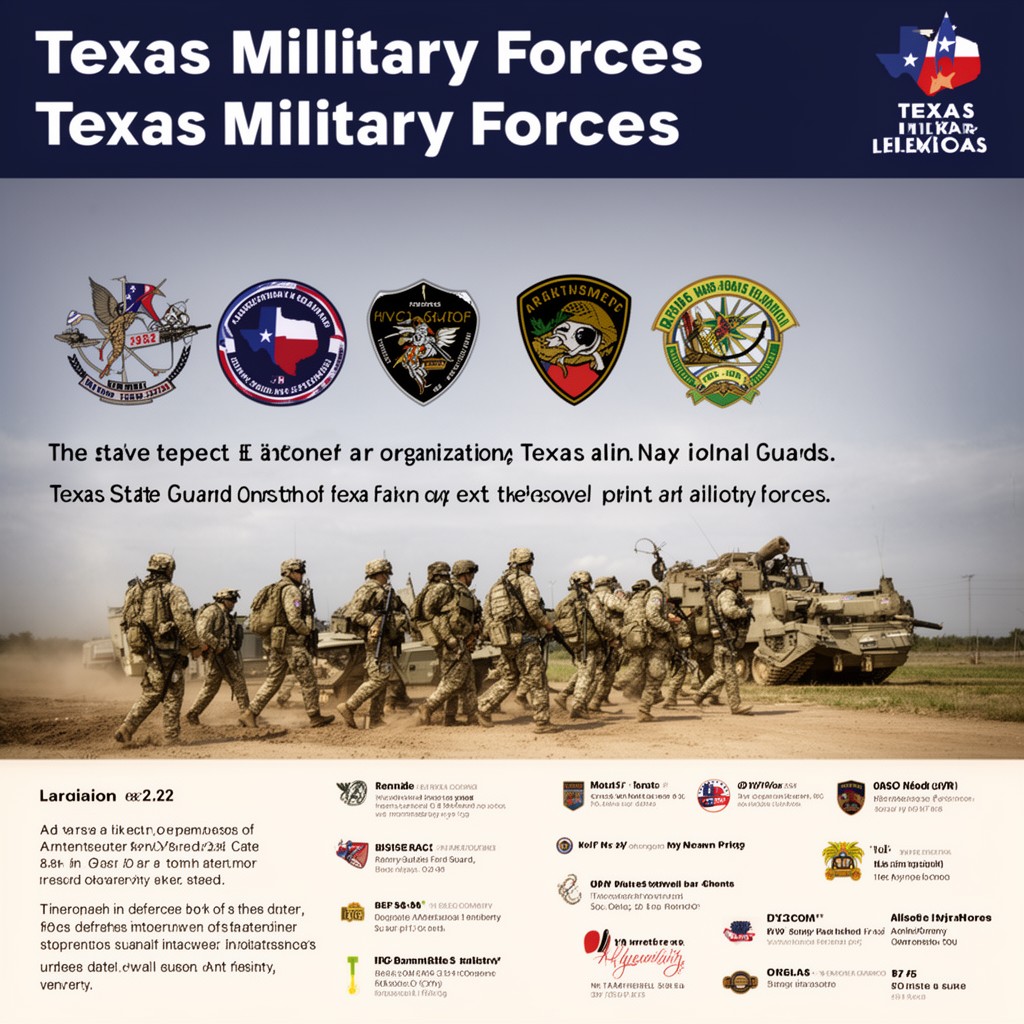 AI-generated illustration of Texas Military Forces
