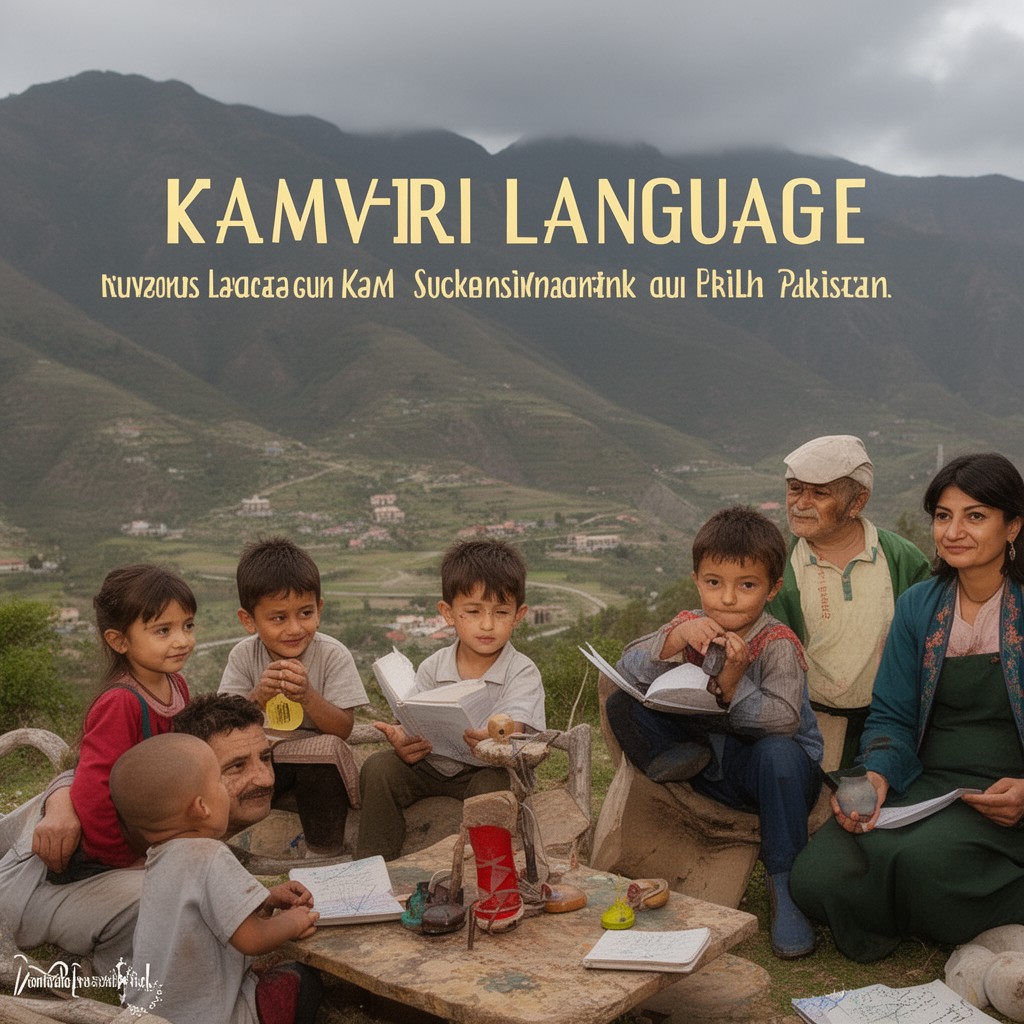 AI-generated illustration of Kamviri language
