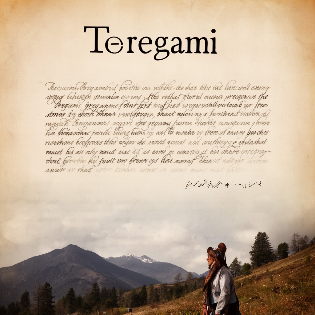 AI-generated illustration of Tregami language