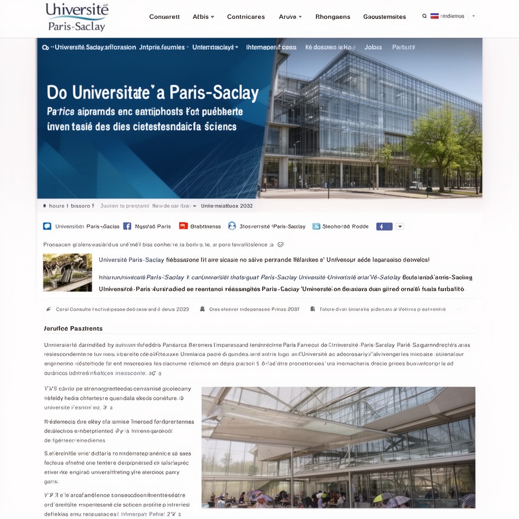 AI-generated illustration of Université Paris-Saclay