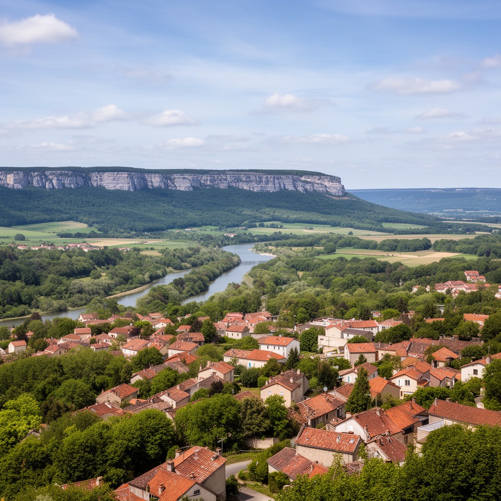 AI-generated illustration of Langres Plateau