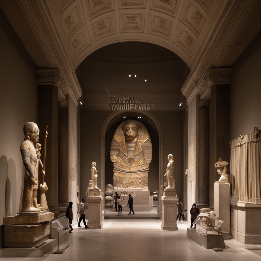 AI-generated illustration of Department of Egyptian Antiquities