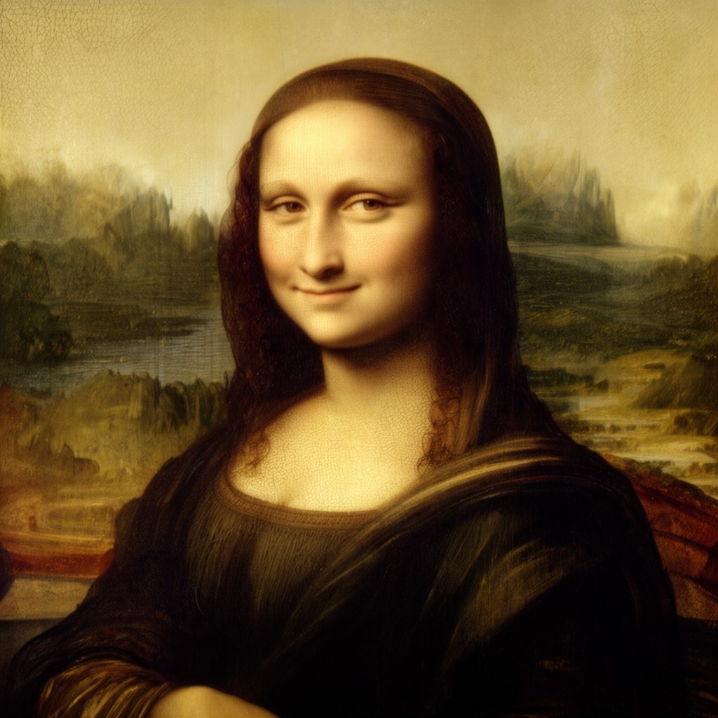 AI-generated illustration of Mona Lisa