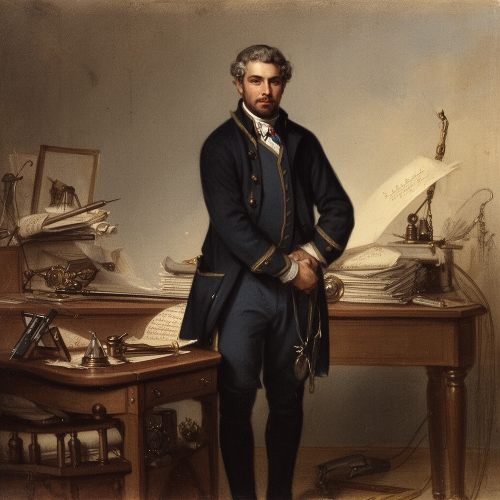 AI-generated illustration of Quartermaster General of the Continental Army