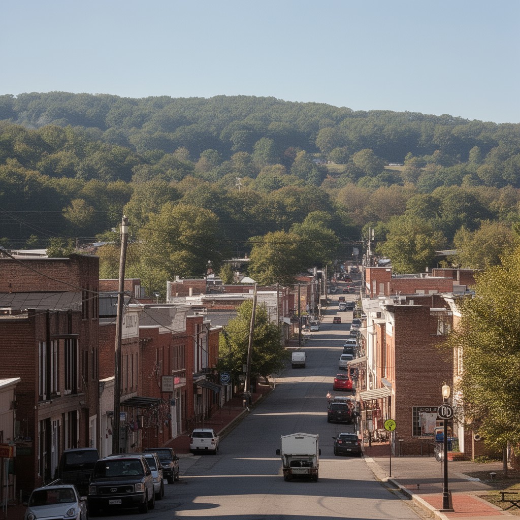 AI-generated illustration of Greeneville, Tennessee