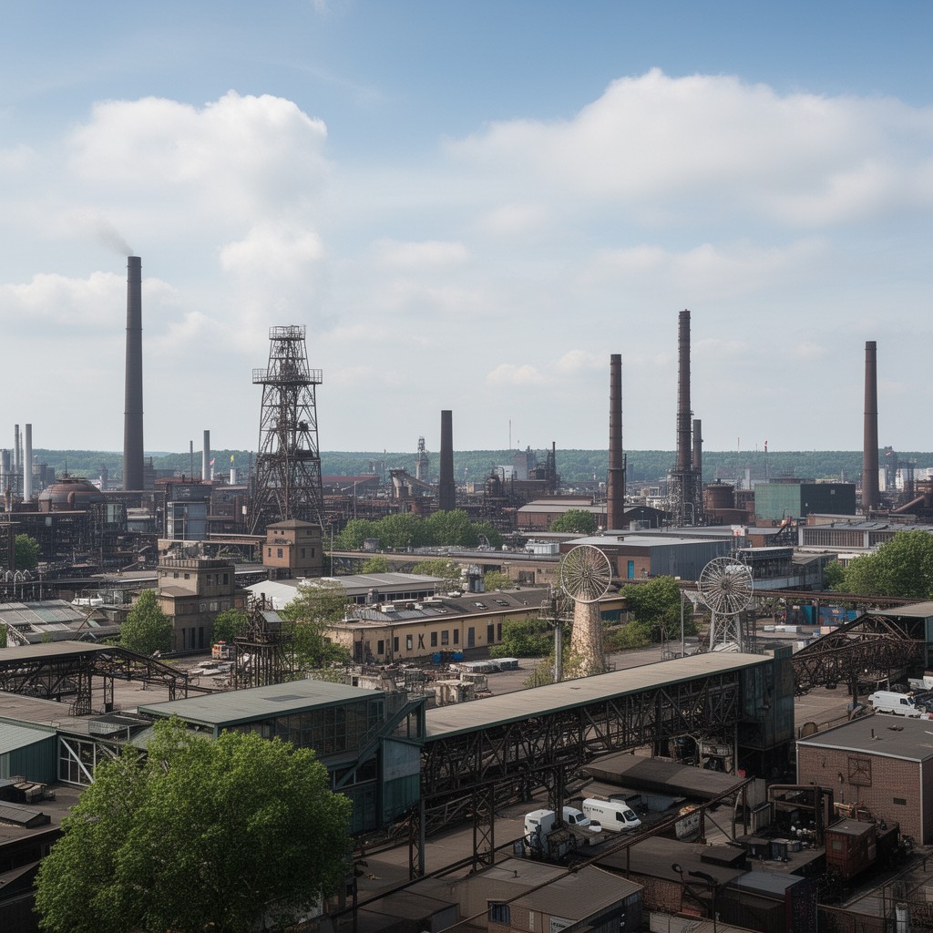 AI-generated illustration of Duisburg