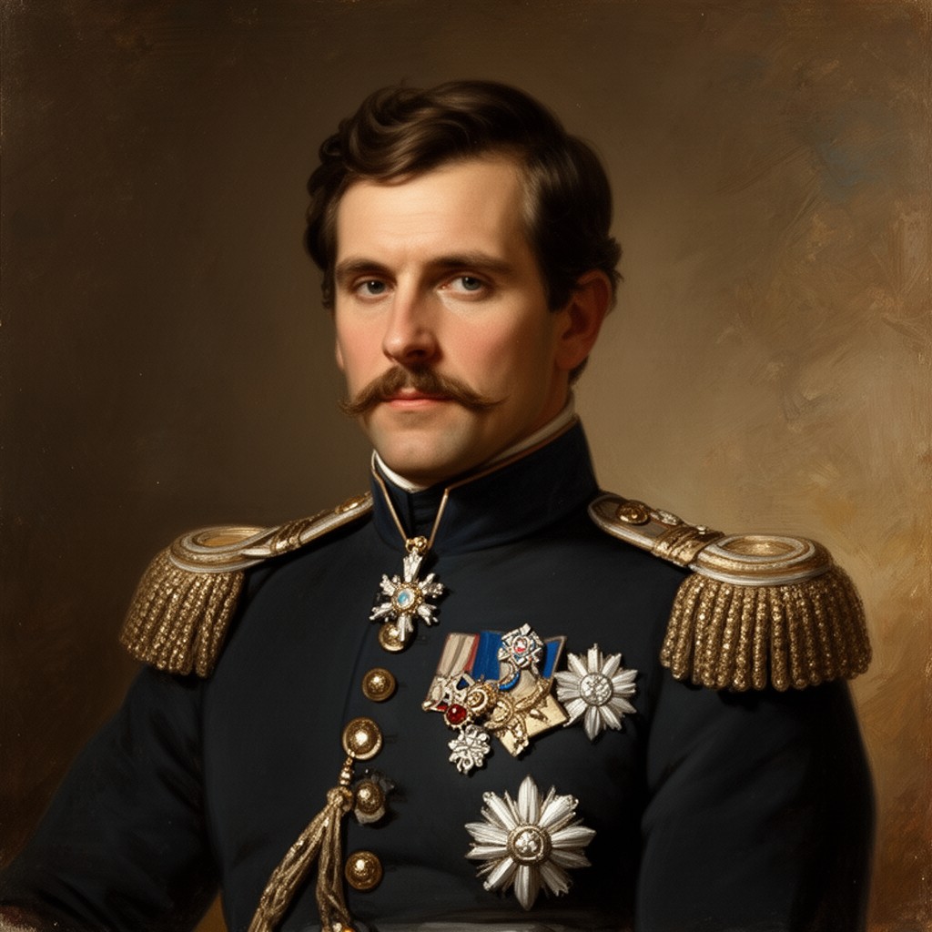 AI-generated illustration of James Outram