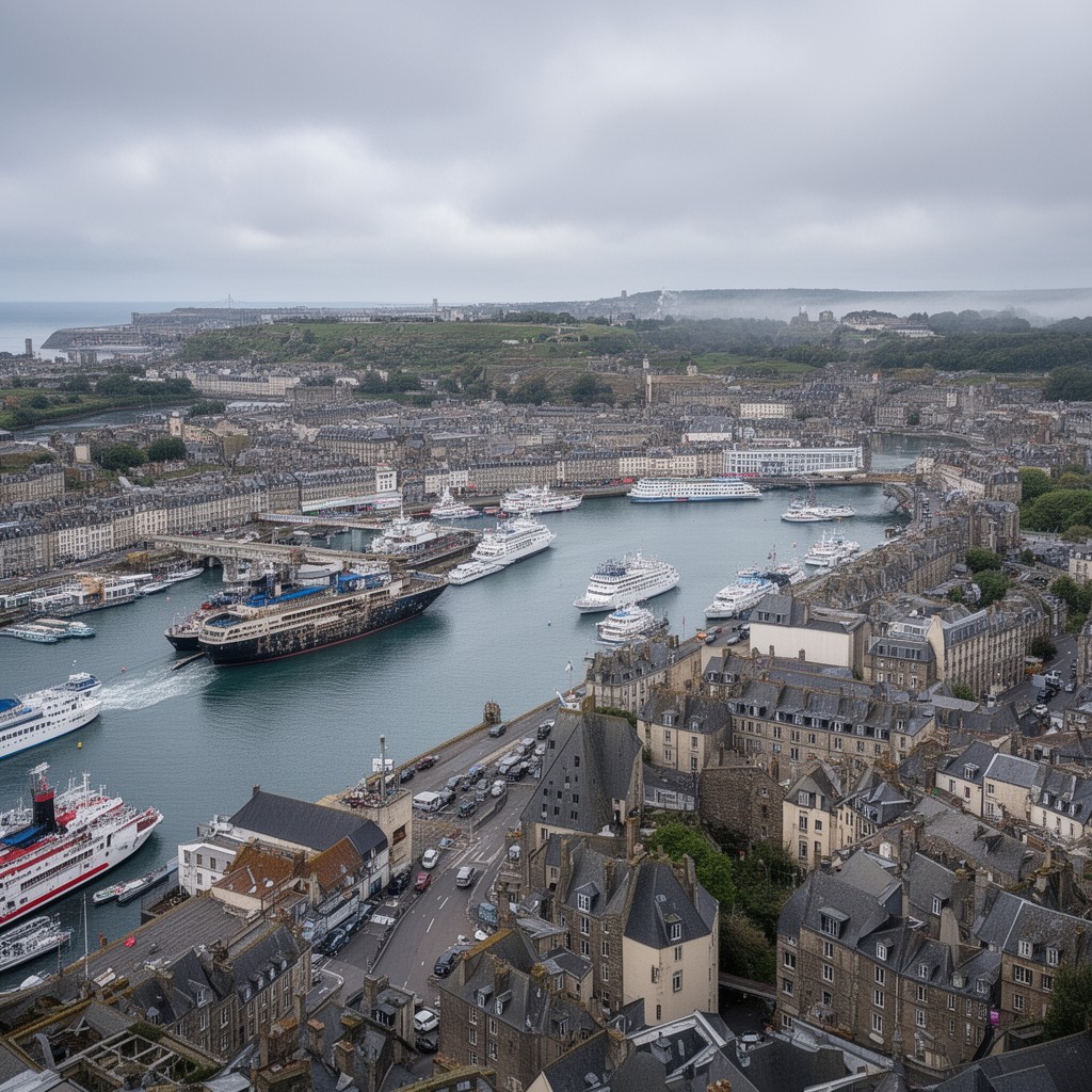 AI-generated illustration of Cherbourg