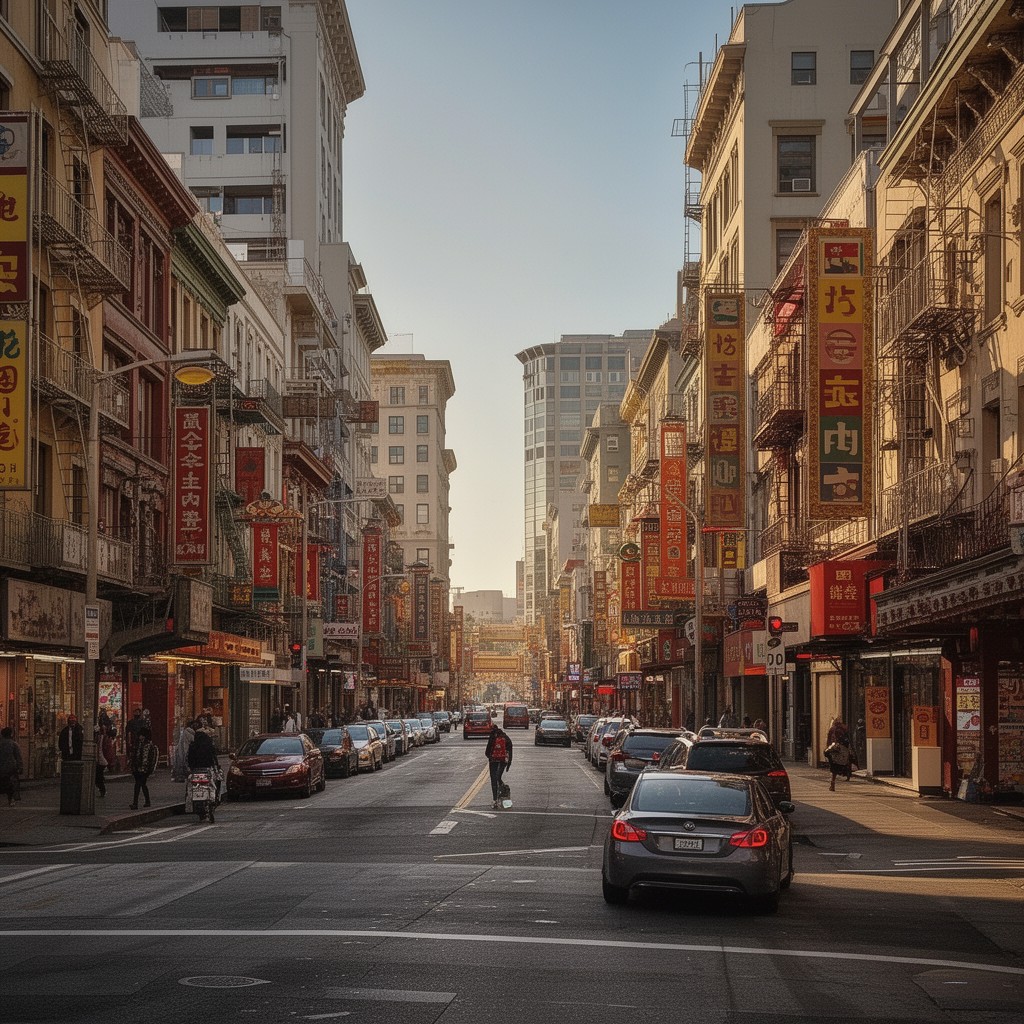 AI-generated illustration of Washington Street