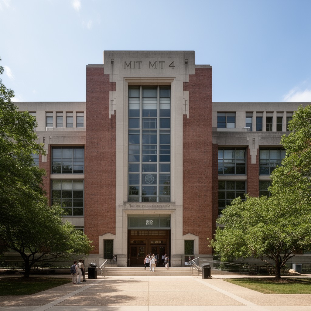 AI-generated illustration of MIT Building 4