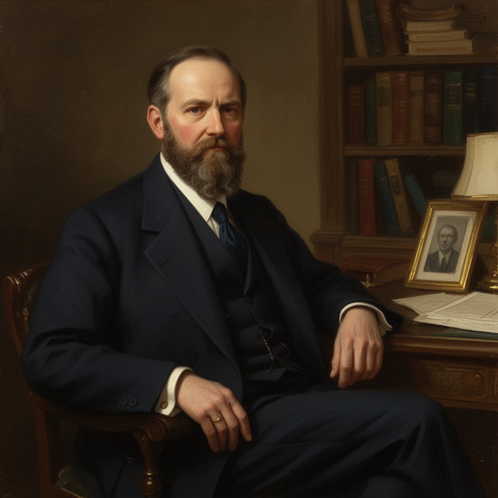 AI-generated illustration of William Henry Vanderbilt