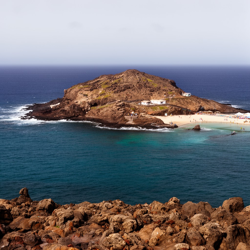 AI-generated illustration of Lobos Island