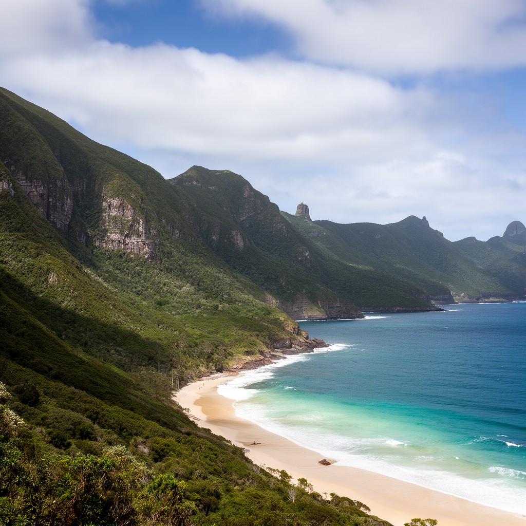 AI-generated illustration of Lord Howe Island