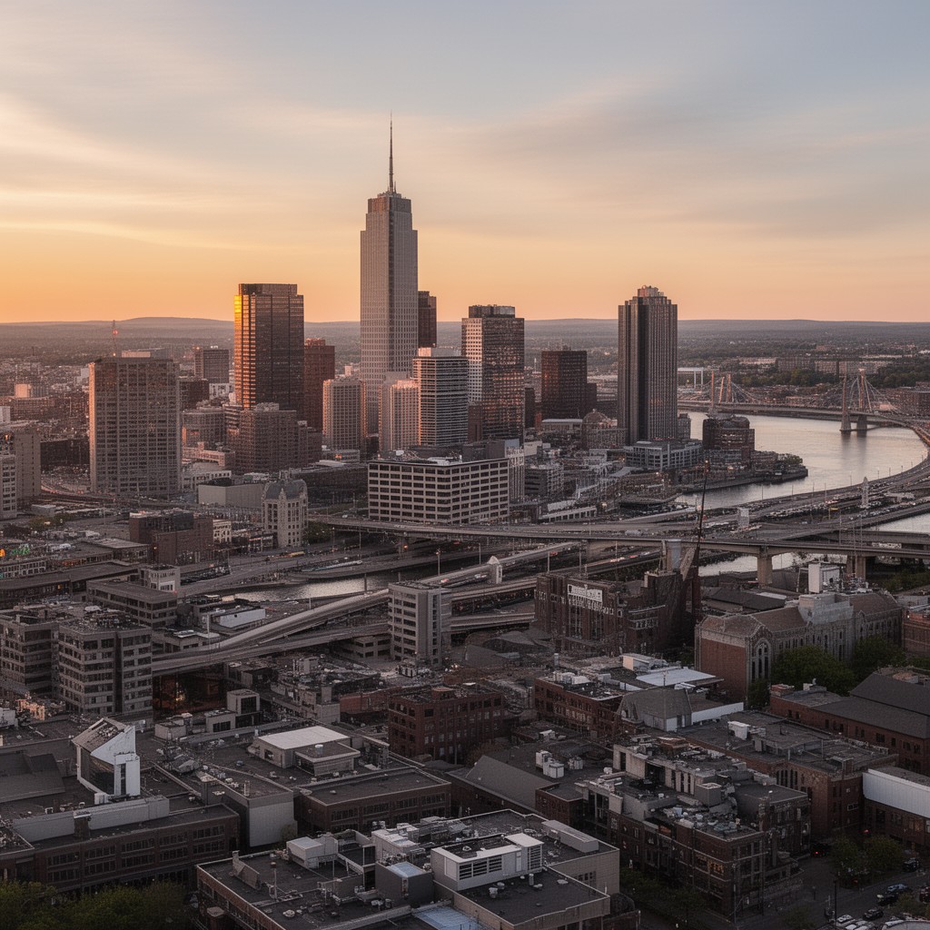 AI-generated illustration of Minneapolis–Saint Paul
