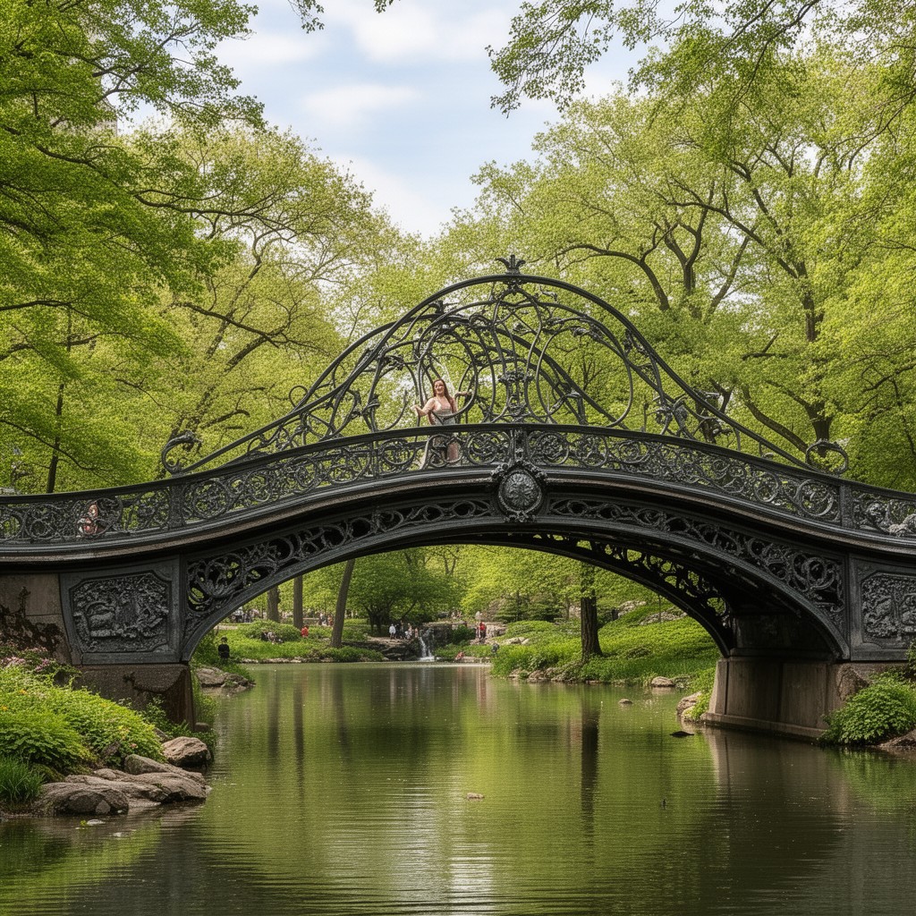 AI-generated illustration of Bow Bridge