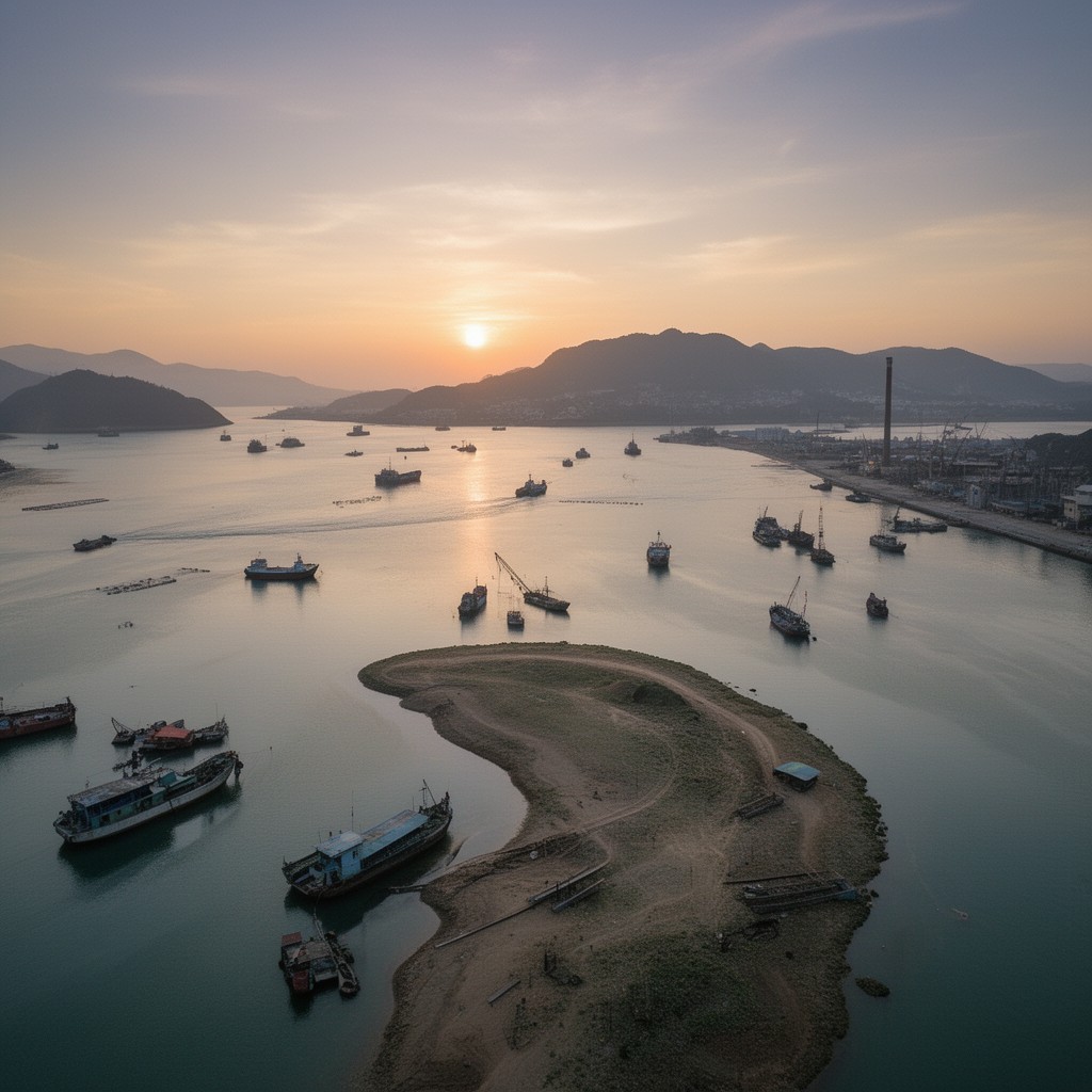 AI-generated illustration of Bohai Sea