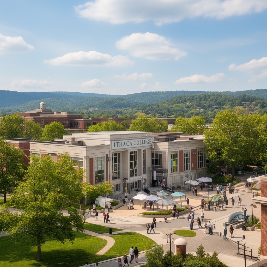 AI-generated illustration of Ithaca College