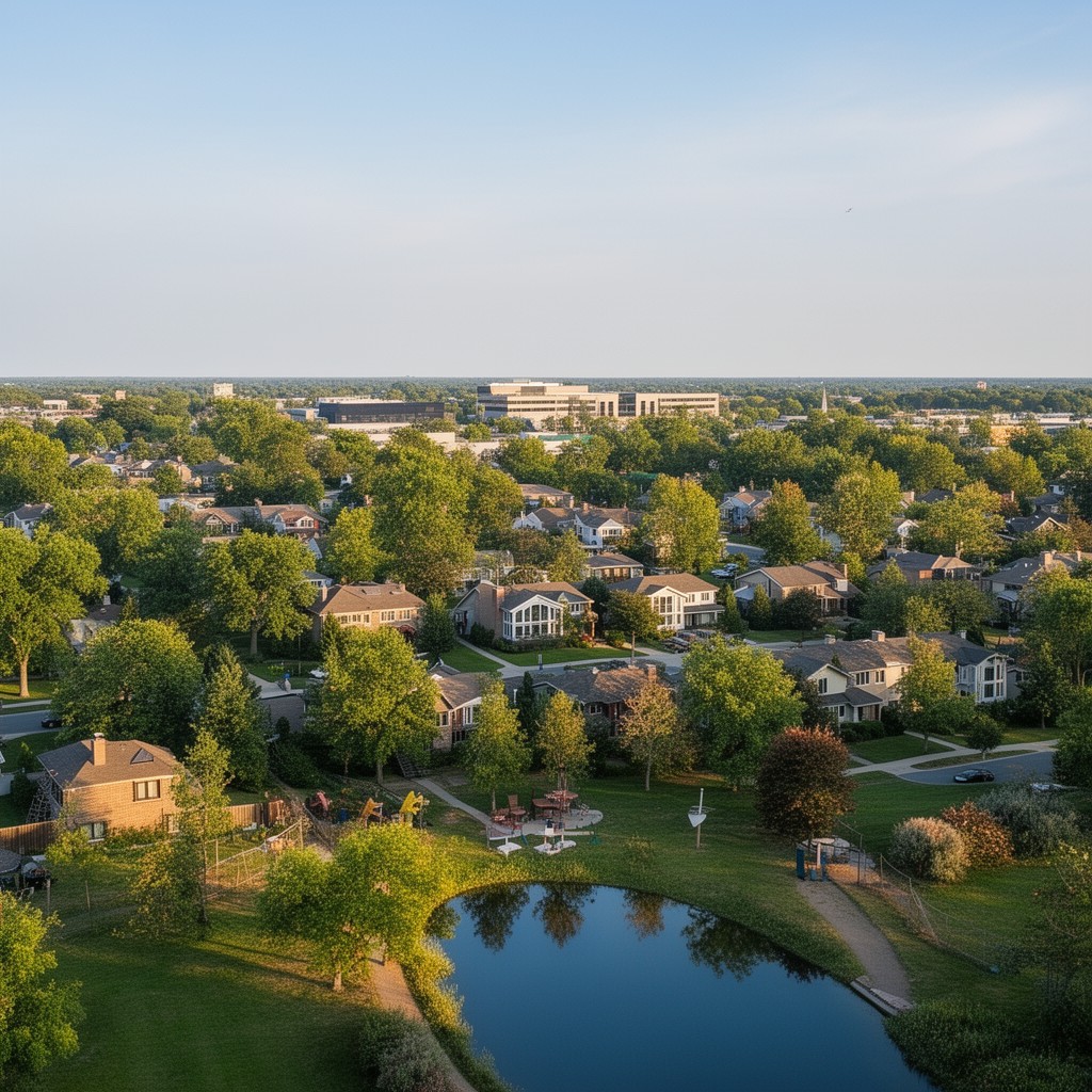 AI-generated illustration of Lisle, Illinois