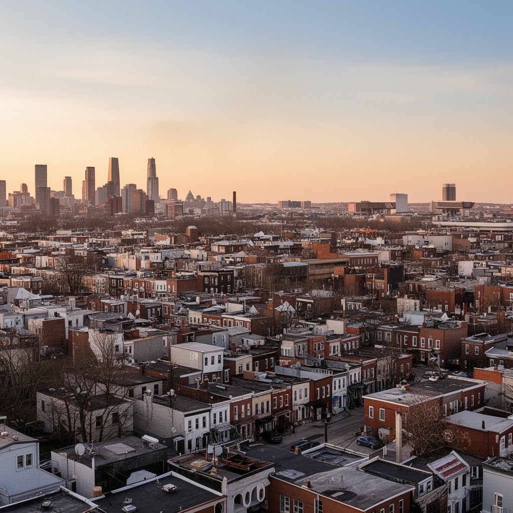AI-generated illustration of Southwest Philadelphia