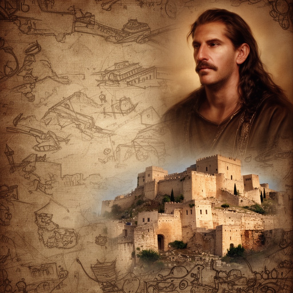 AI-generated illustration of Eleazar ben Ya'ir