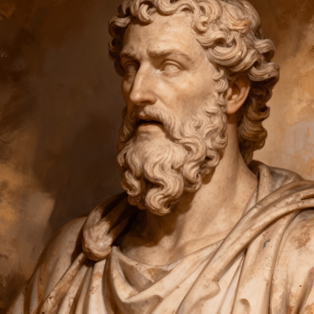 AI-generated illustration of Euripides