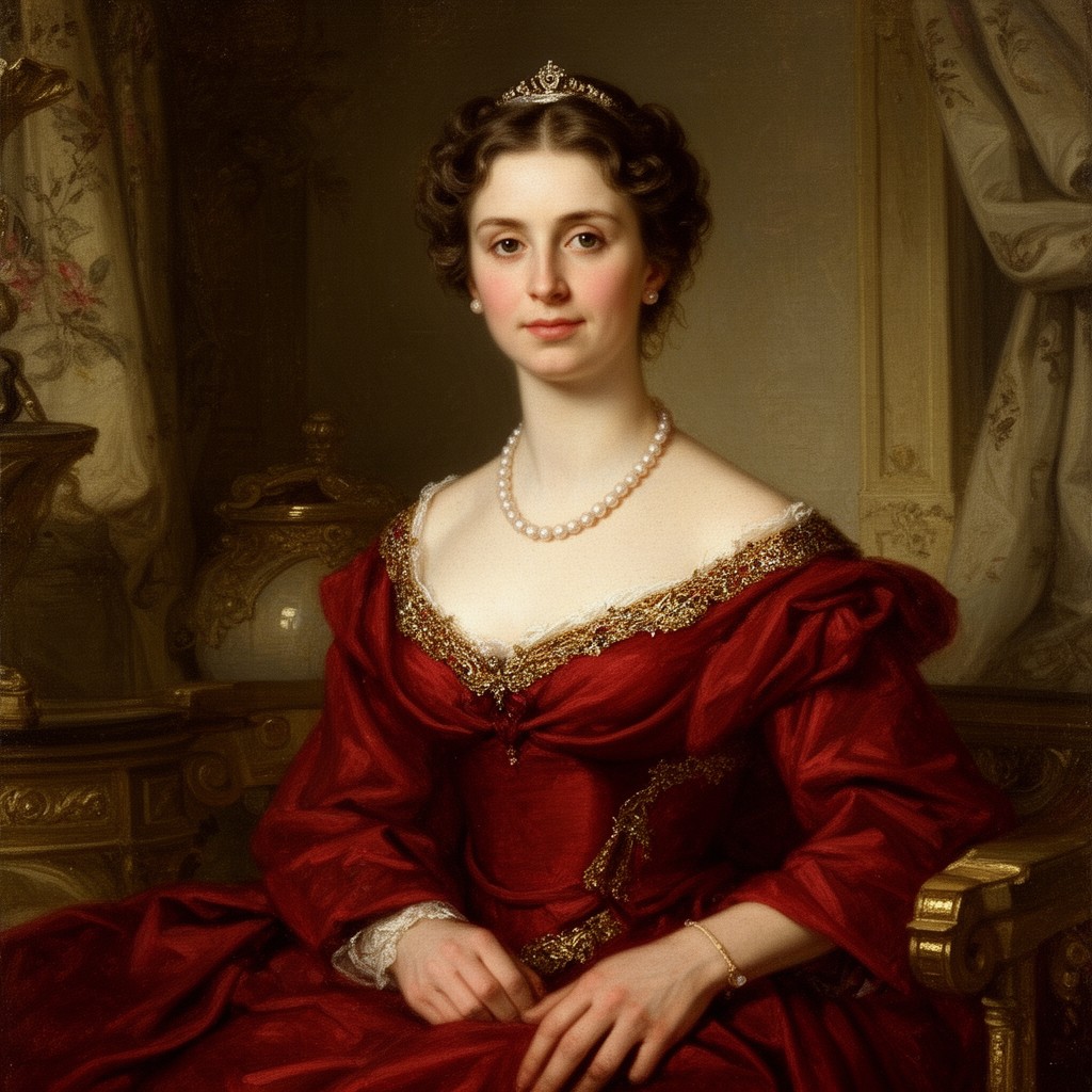 AI-generated illustration of Luisa Gazelli dei Conti di Rossana