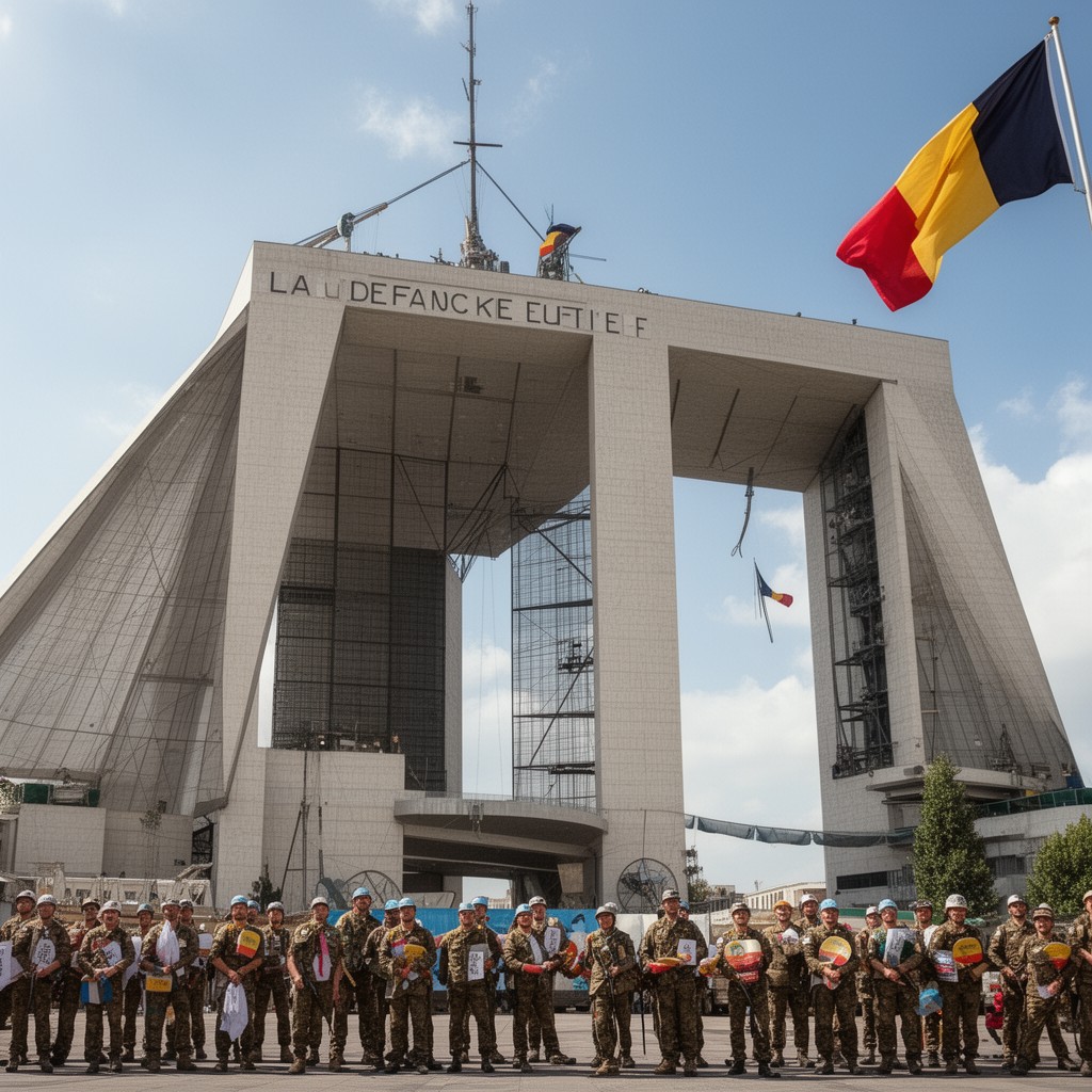 AI-generated illustration of La Défense