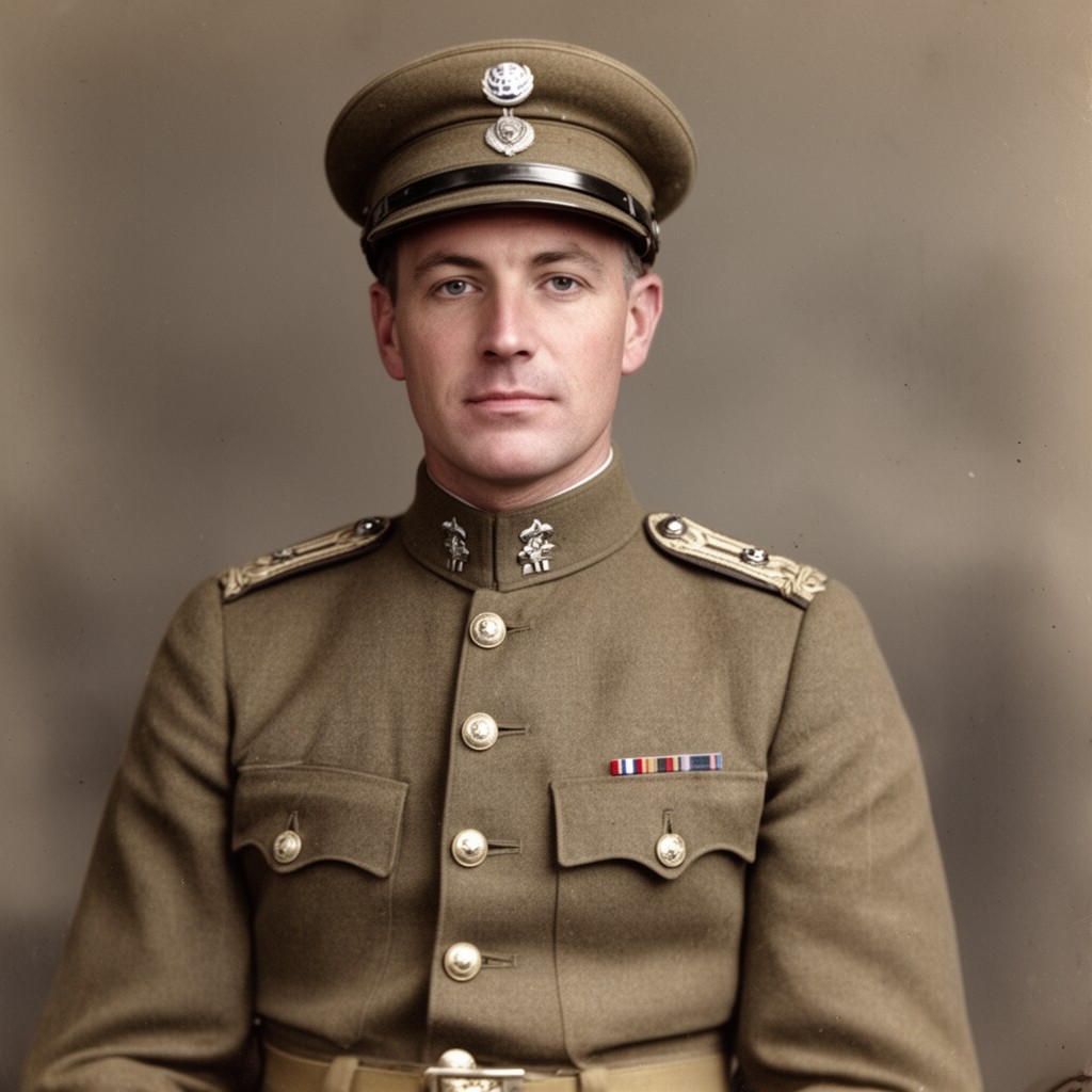 AI-generated illustration of Arthur Currie