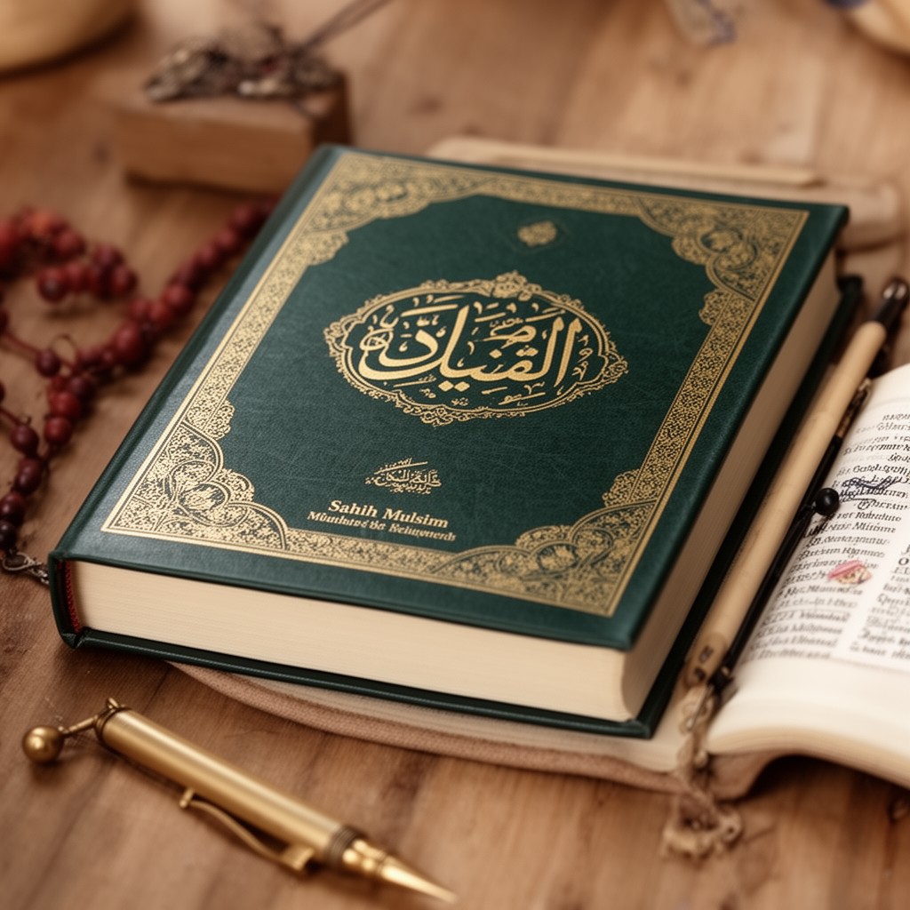 AI-generated illustration of Sahih Muslim