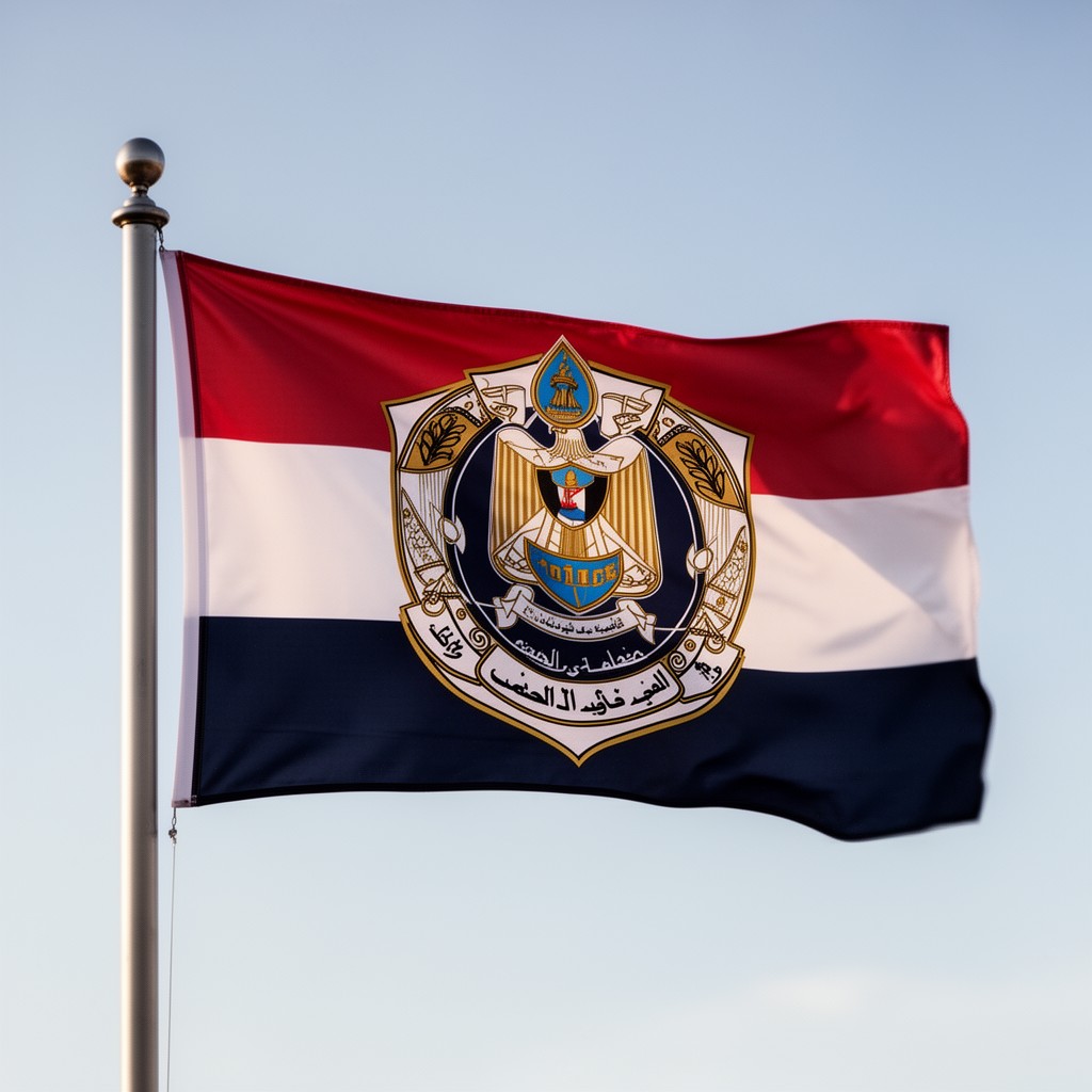 AI-generated illustration of Egyptian police flag