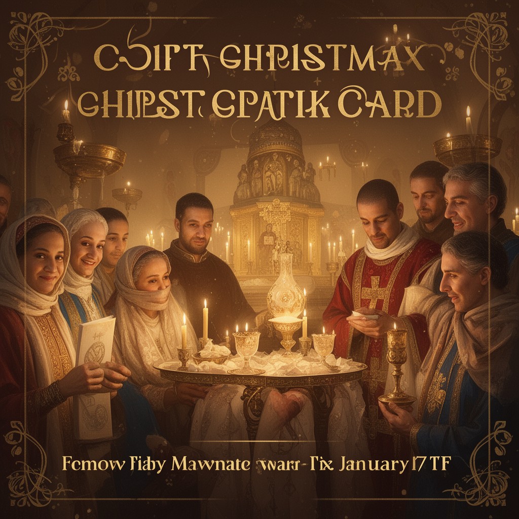 AI-generated illustration of Coptic Christmas