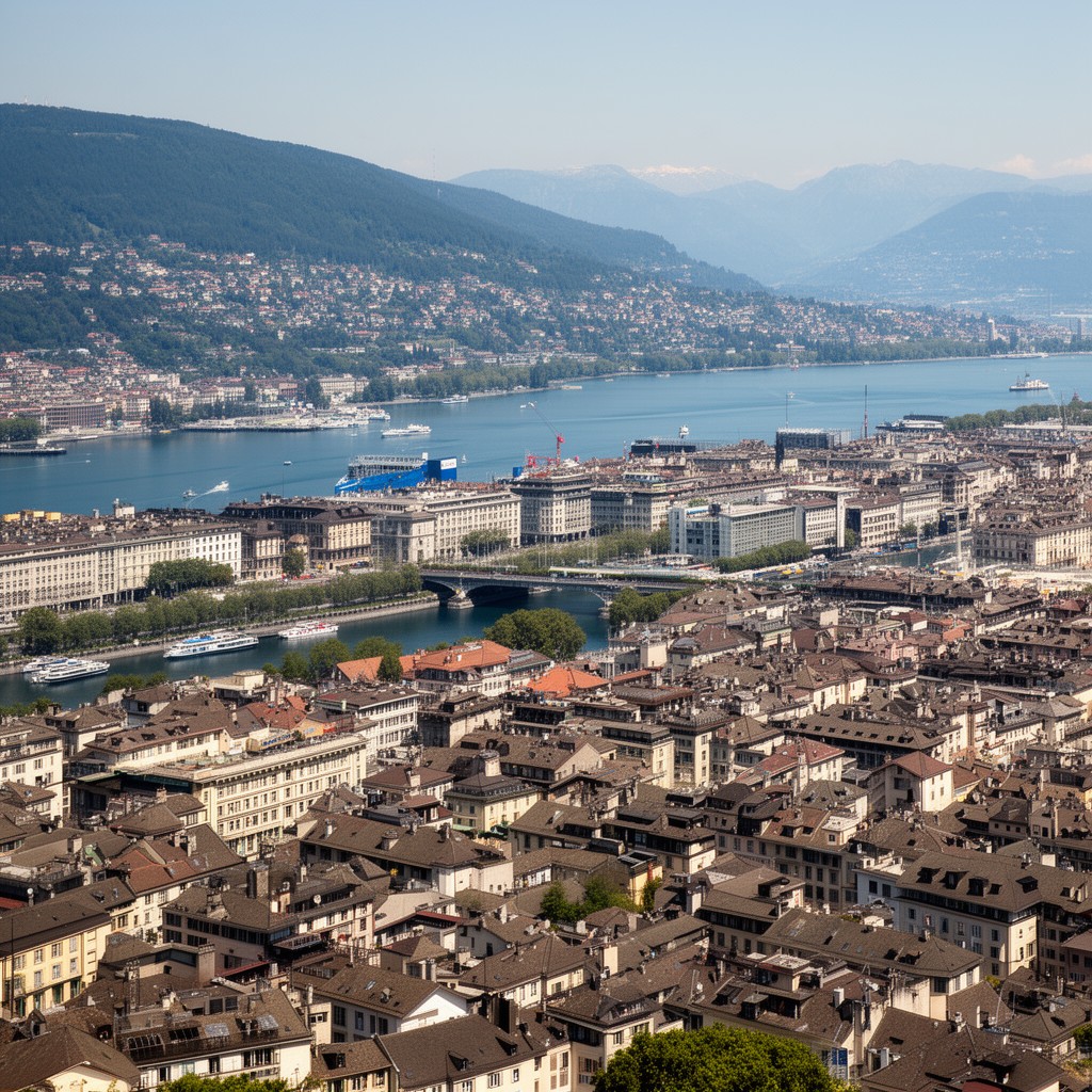 AI-generated illustration of canton of Geneva